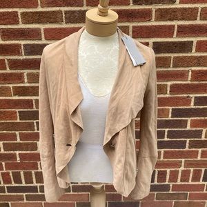 Soia‎ and Kyo lightweight suede jacket /blazer tan neutral